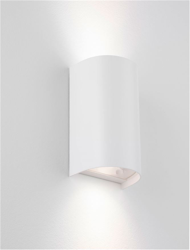 Външен аплик YORK 2x10W GU10 LED Пясъчно бял акрил и поликарбонат IP65 без крушка