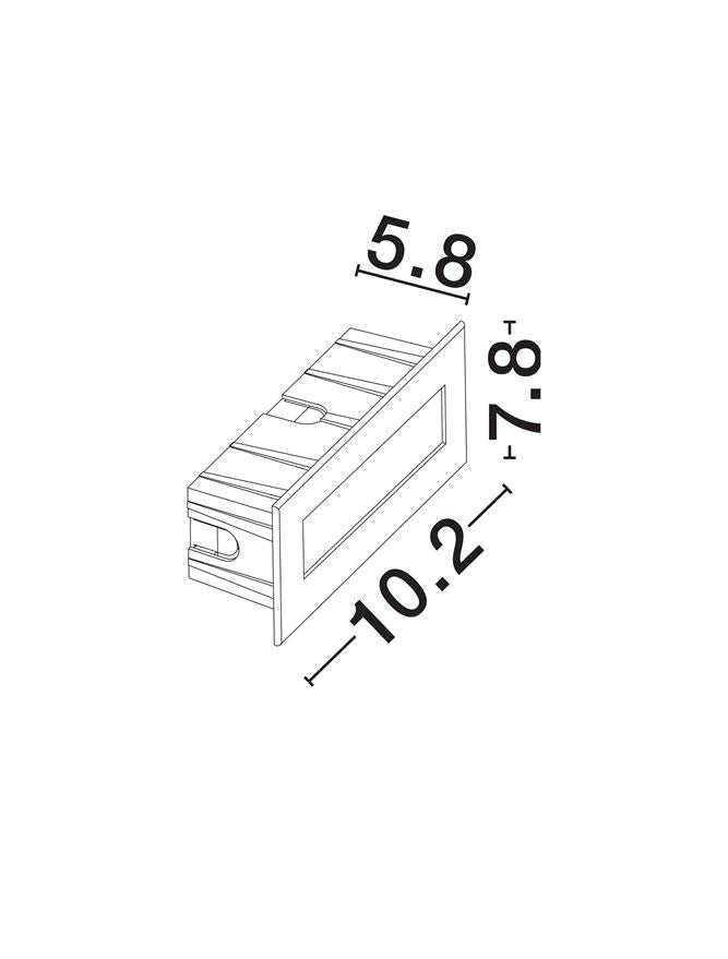 Външен аплик OLIN 3W Пясъчно бял алуминий IP65