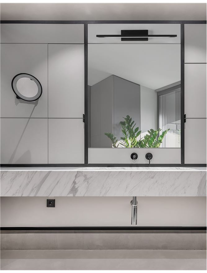 Висящо осветително тяло (пендел) MONDRIAN 12W LED Пясъчно черен алуминий и акрил IP44