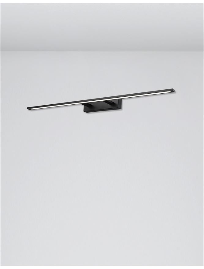 Висящо осветително тяло (пендел) LIVIA 30W LED Пясъчно черен алуминий и акрил IP44