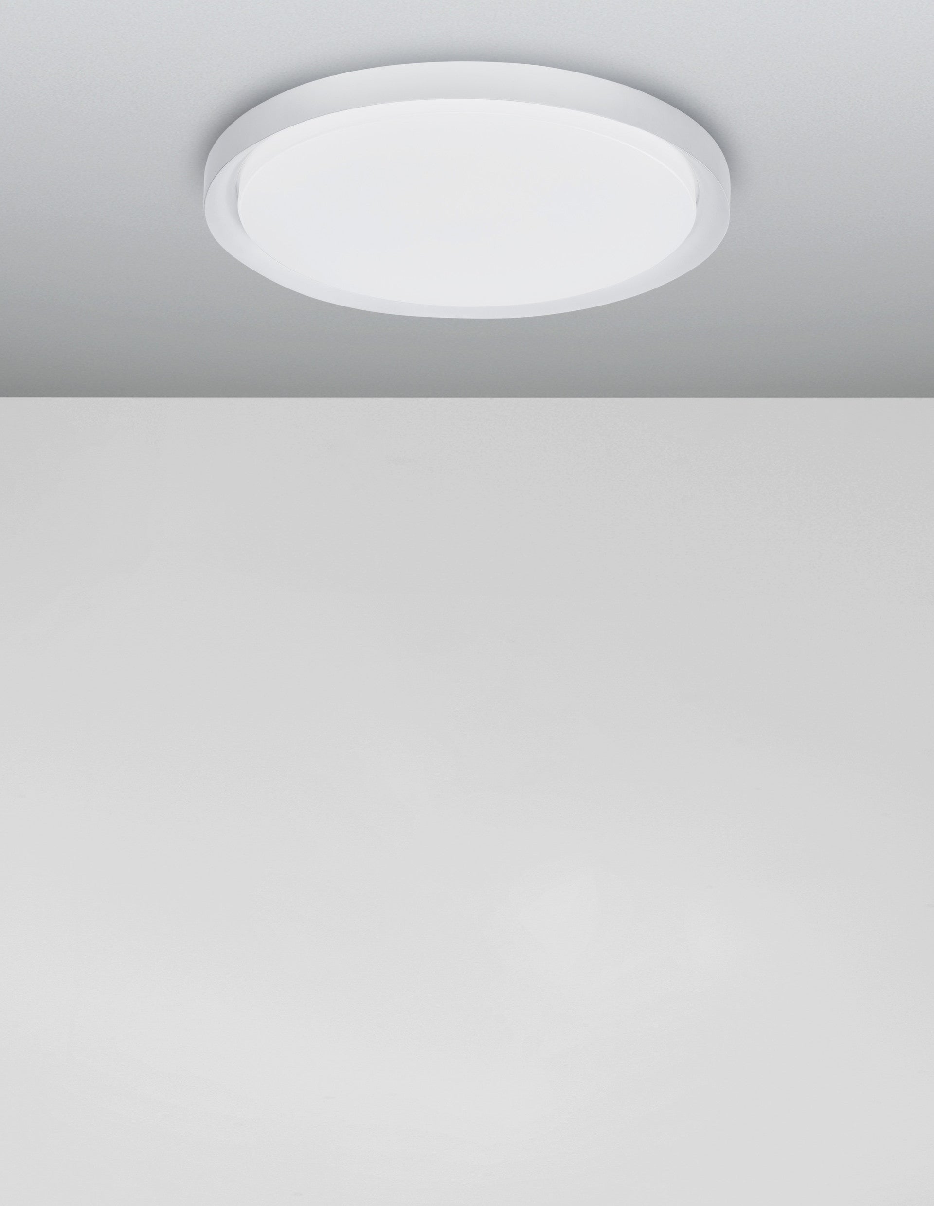 Висящо осветително тяло (пендел) TROY 50W LED Матово бял метал акрил ⌀56 H7.5см