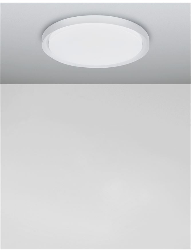 Висящо осветително тяло (пендел) TROY 50W LED Матово бял метал акрил ⌀56 H7.5см
