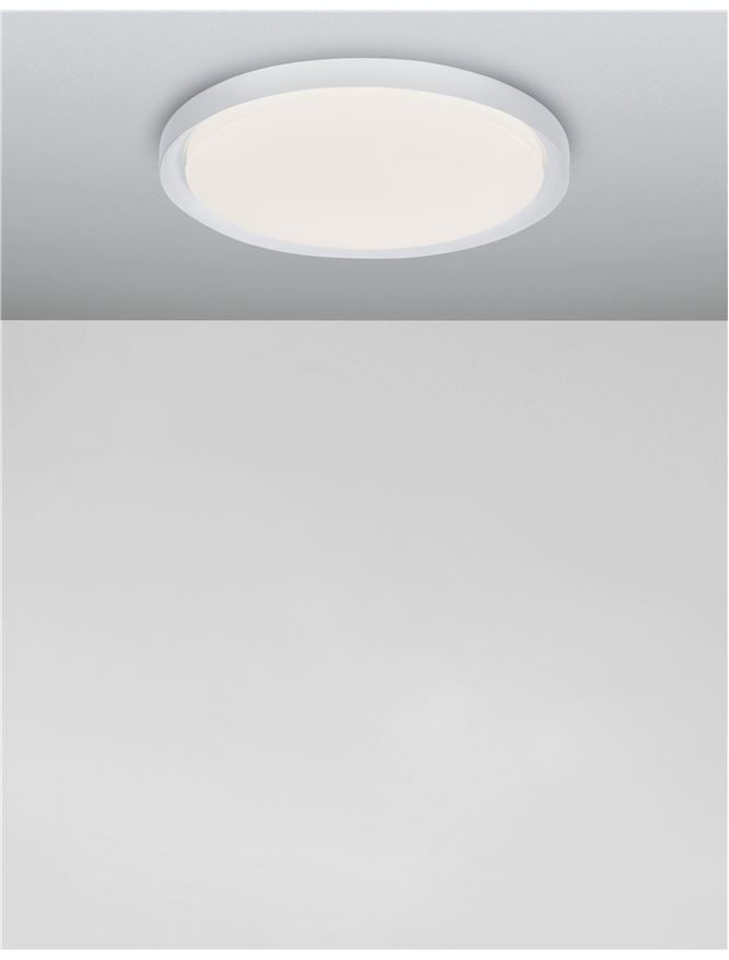 Висящо осветително тяло (пендел) TROY 50W LED Матово бял метал акрил ⌀56 H7.5см