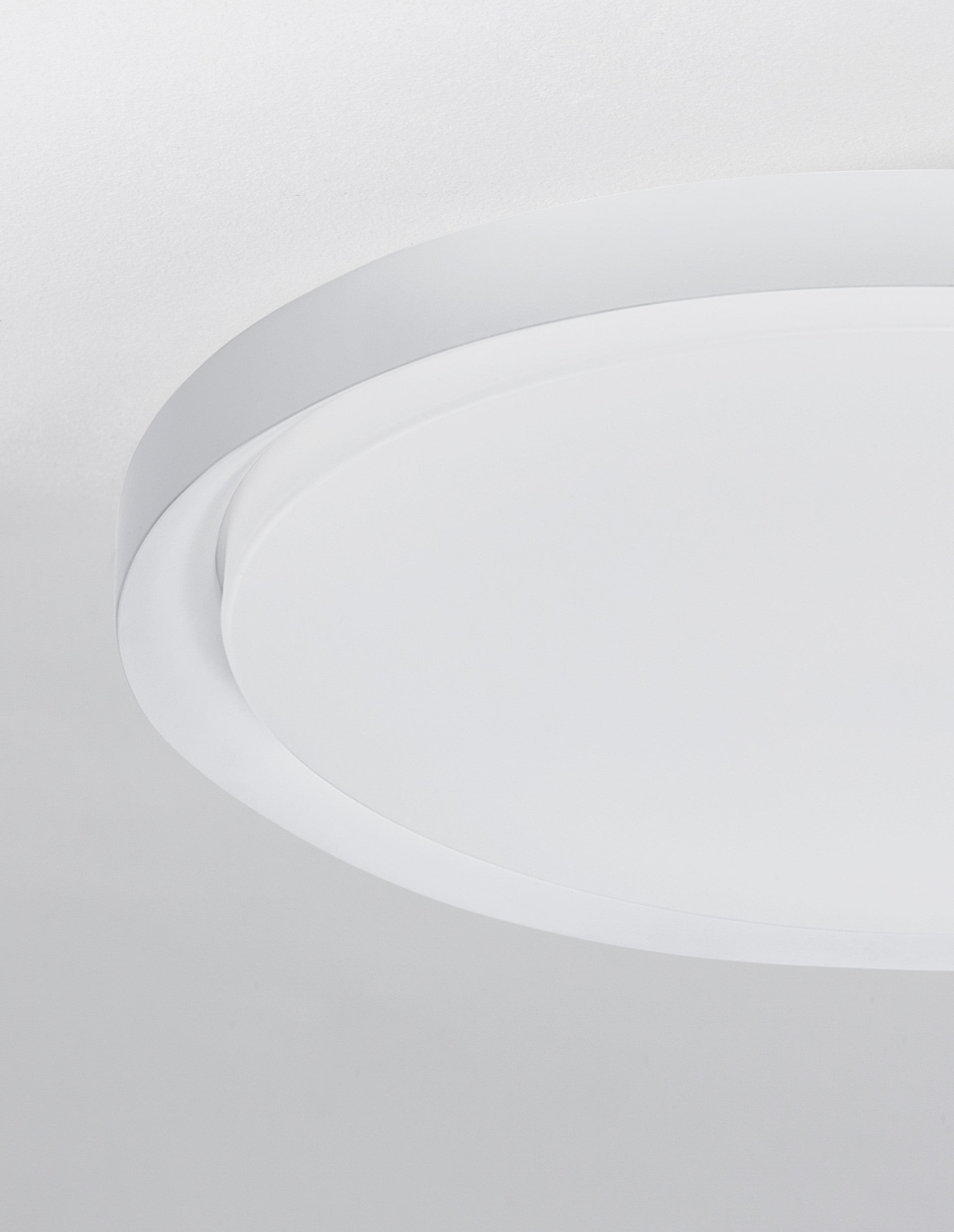 Висящо осветително тяло (пендел) TROY 50W LED Матово бял метал акрил ⌀56 H7.5см