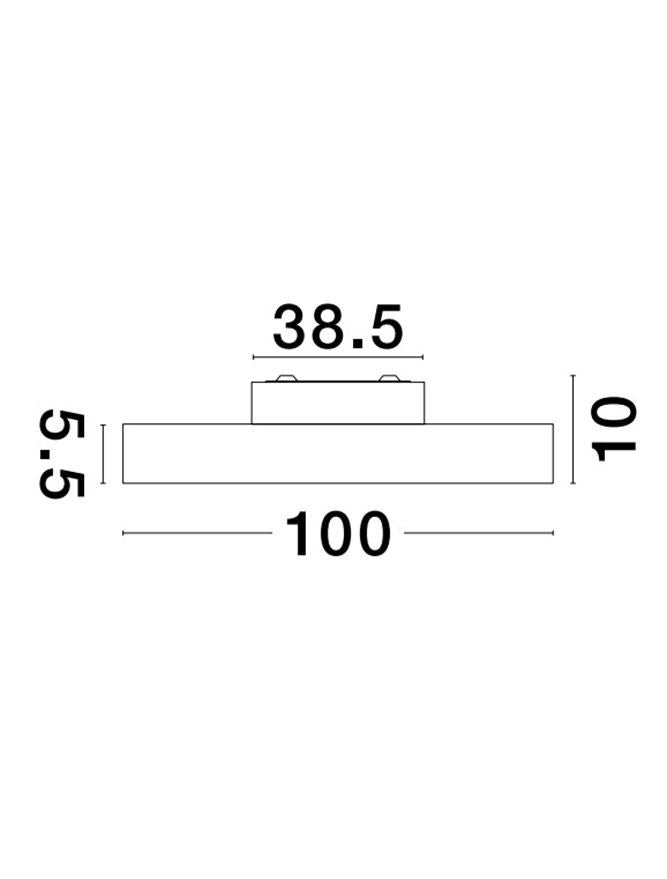 Техническо осветление PERFECT 120W Пясъчно бял алуминий акрил