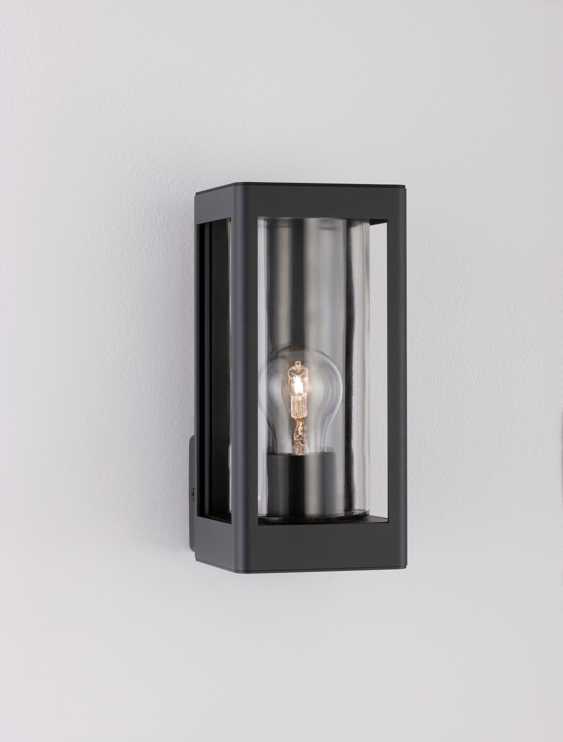 Външен аплик FIGO 12W Тъмен антрацит алуминий прозрачно стъкло IP54