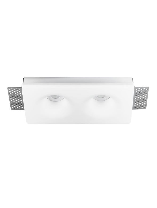 Вградено осветително тяло LYRIC 2x4.5W Бял гипс 3000K