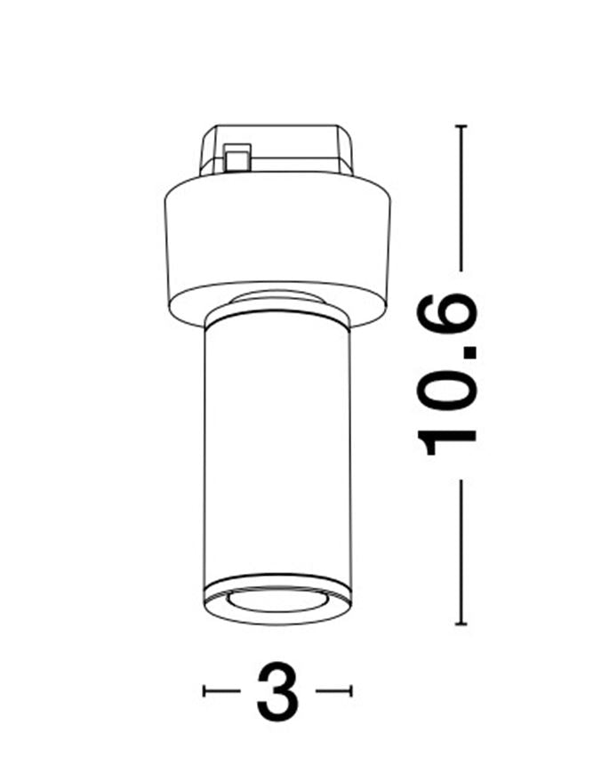 Техническо осветление BUXTON 5W 3000K Пясъчно черен алуминий