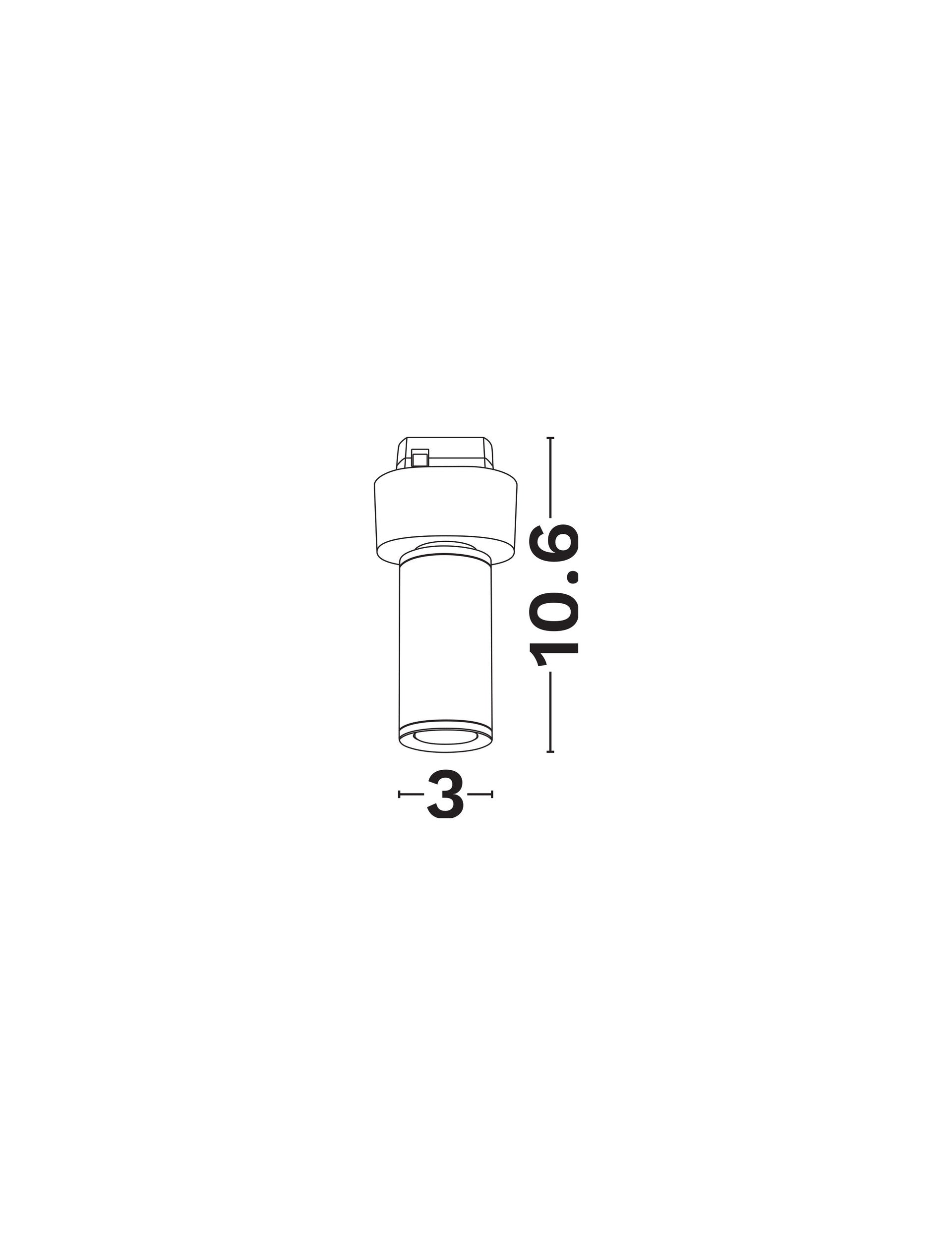 Техническо осветление BUXTON 5W 3000K Пясъчно черен алуминий