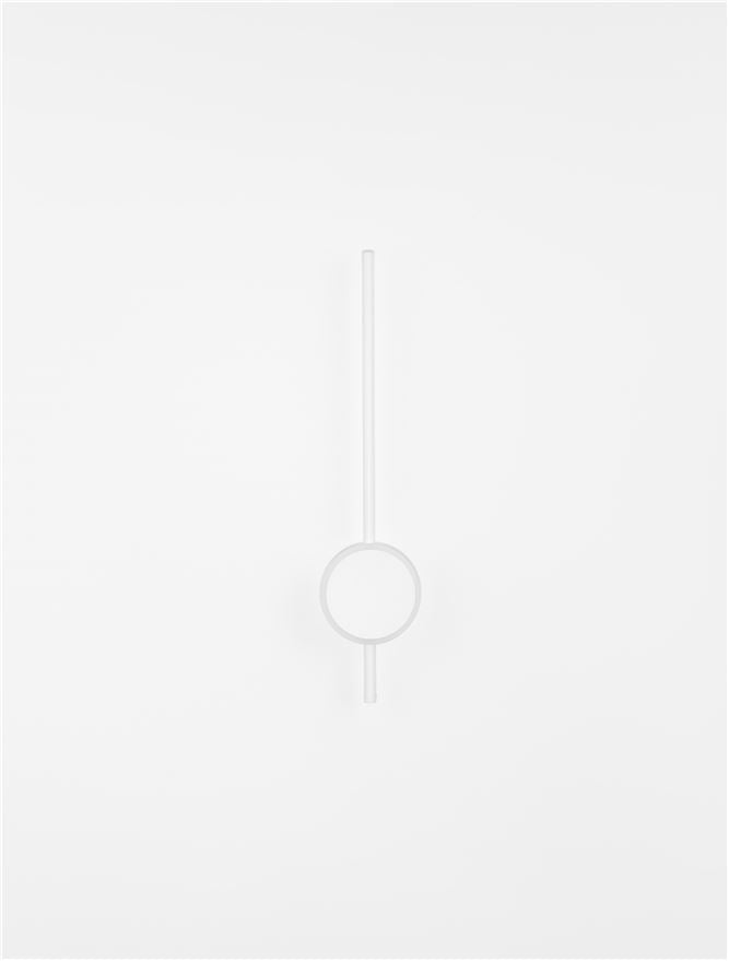 Висящо осветително тяло (пендел) CLOCK 18W Пясъчно бял алуминий и акрил