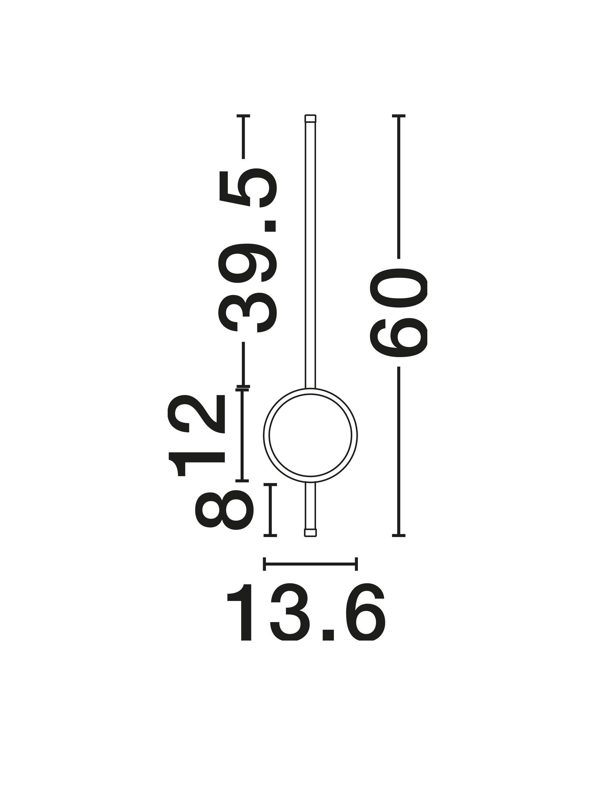 Висяща лампа CLOCK 18W пясъчнобял алуминий и акрил