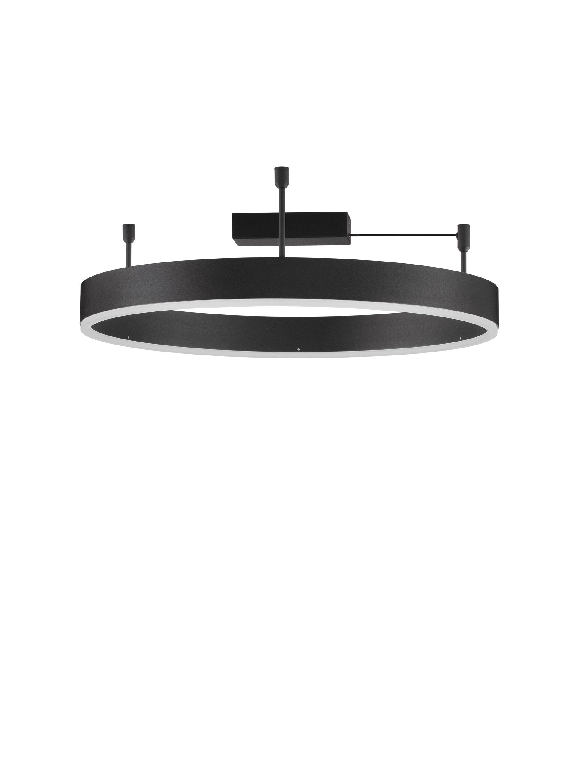 Висящо осветително тяло (пендел) MOTIF 46W LED 3000K Триак димируем Пясъчно черен алуминий акрил