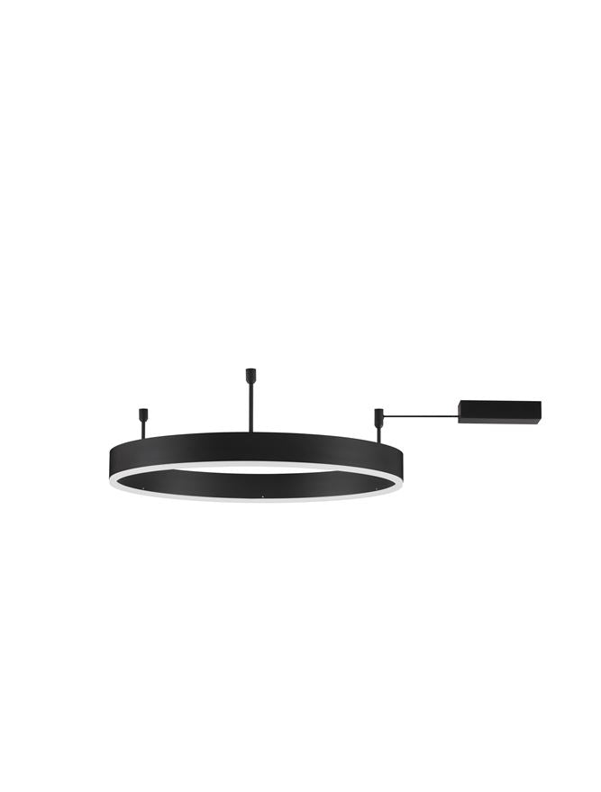 Висящо осветително тяло (пендел) MOTIF 46W LED 3000K Триак димируем Пясъчно черен алуминий акрил