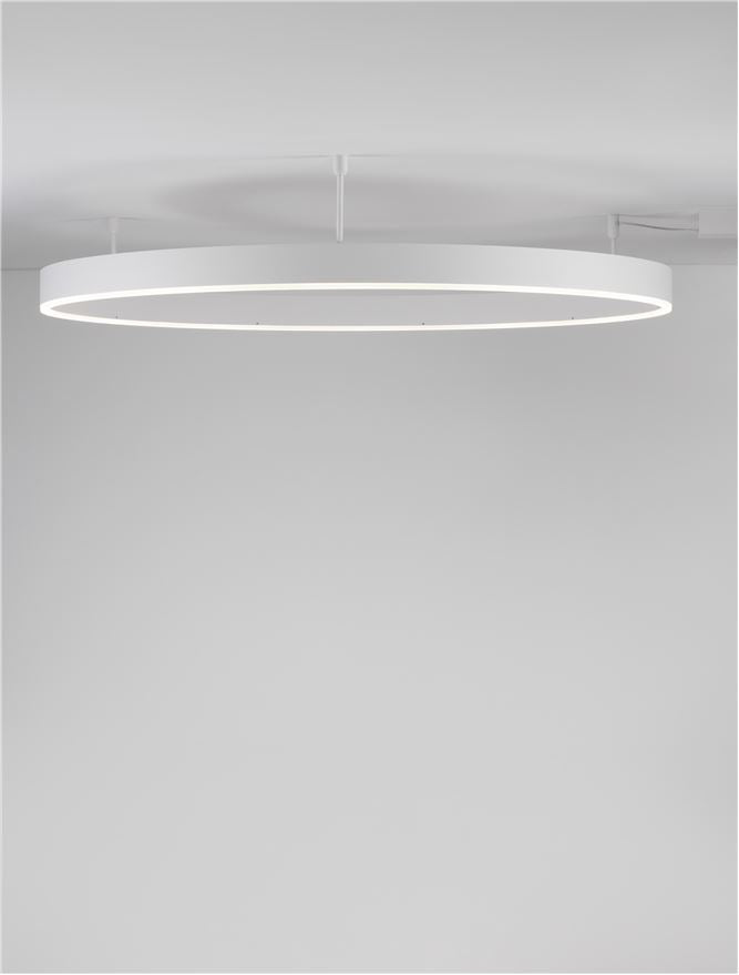 Висящо осветително тяло (пендел) MOTIF 60W LED 3000K Триак димируем Пясъчно бял алуминий акрил