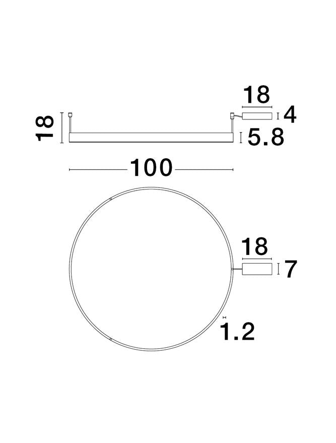 Висящо осветително тяло (пендел) MOTIF 60W LED 3000K Триак димируем Пясъчно бял алуминий акрил