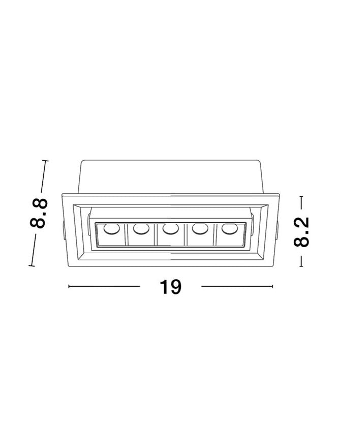 Магнитен спот 48V CANTIA 7.5W 3000K Бял/Черен алуминий