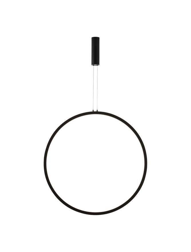 Висящо осветително тяло (пендел) CHANGE 48W Пясъчно черен алуминий и акрил