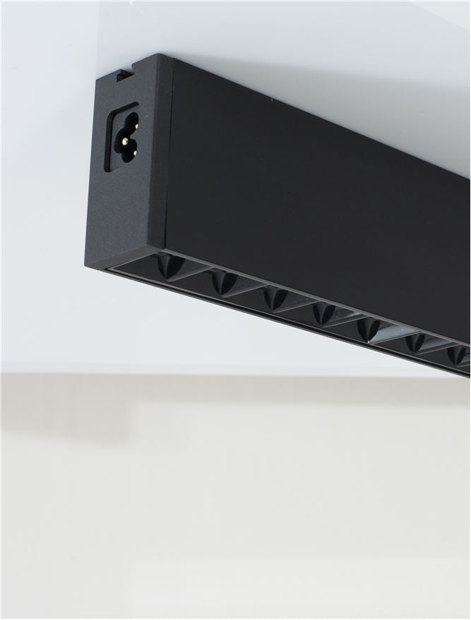 Техническо осветление LINA офис LED 10W 4000K Черен IP20 L278 W35 H70мм