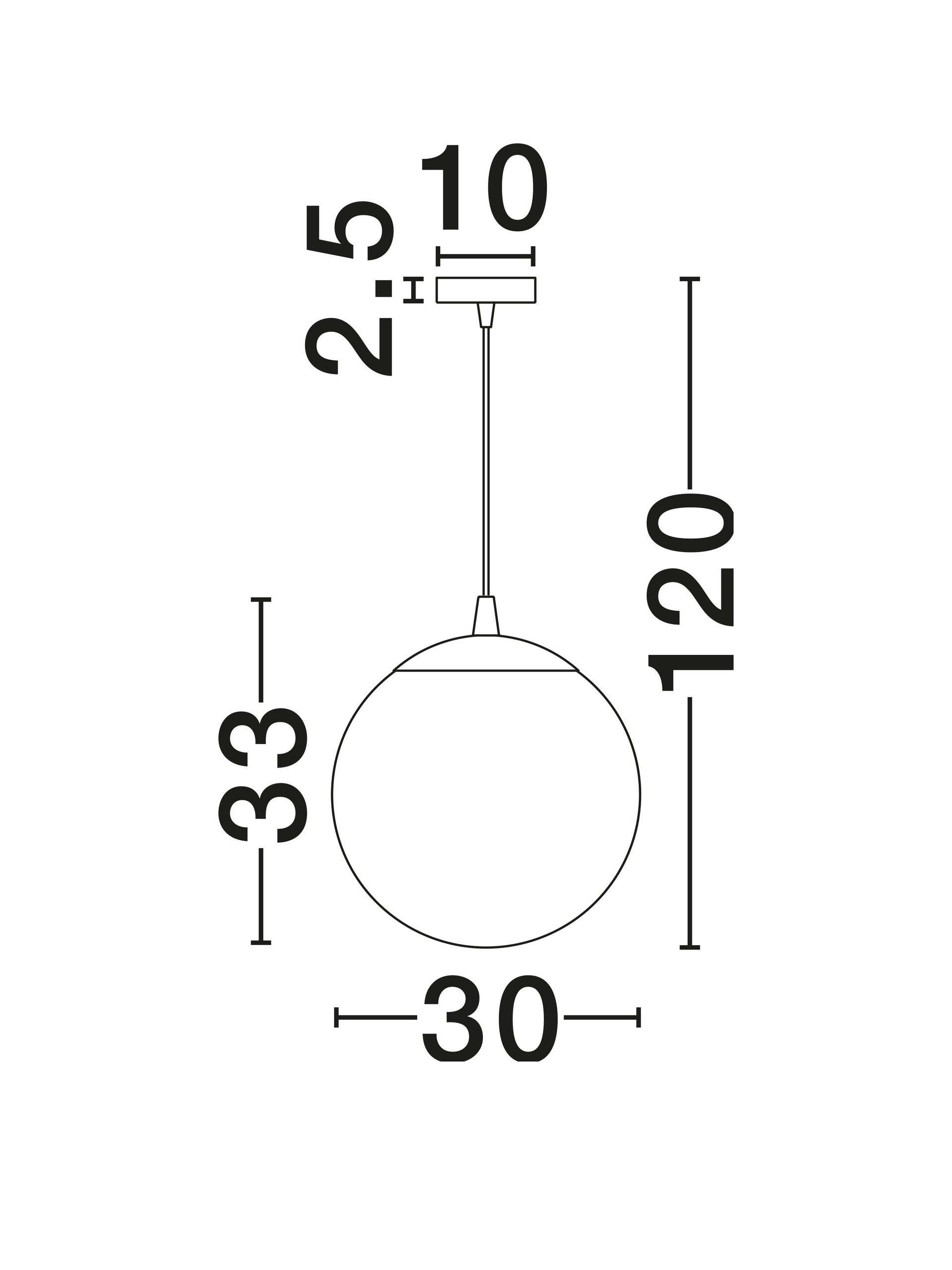 Висяща лампа LAZIONE 12W E27 Хром Алуминий Преливащо димно стъкло