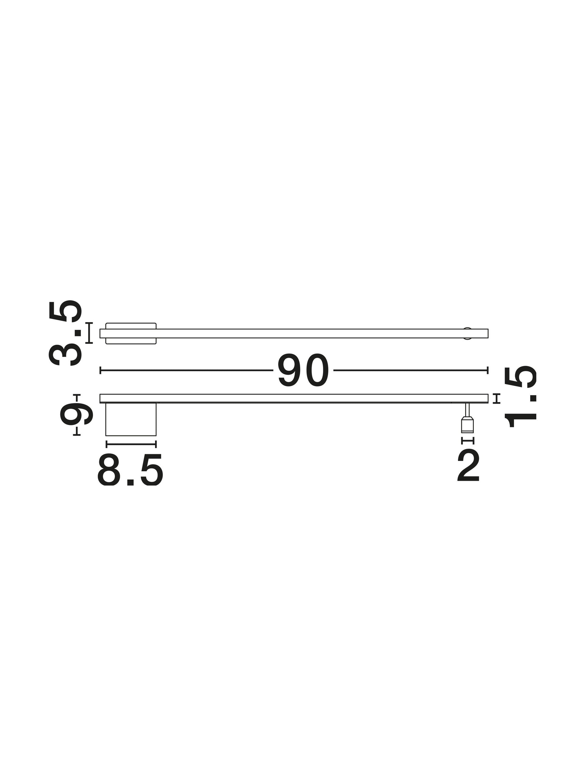 Висящо осветително тяло (пендел) GROPIUS 15W LED Пясъчно черен алуминий