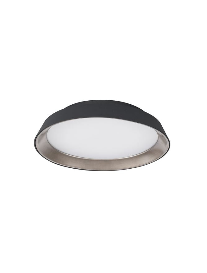 Висящо осветително тяло (пендел) VELA 30W LED Пясъчно черен алуминий кафяв акрил ⌀45 H9.5см