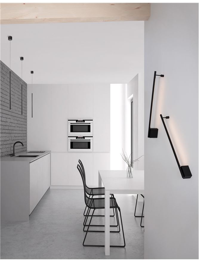 Висящо осветително тяло (пендел) GROPIUS 10W LED Пясъчно черен алуминий