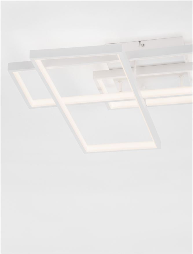 Настолна лампа ALIS 48W LED Пясъчно бял алуминий и акрил