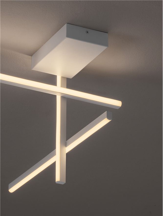 Настолна лампа ANTAMA 25W LED Пясъчно бял алуминий и акрил