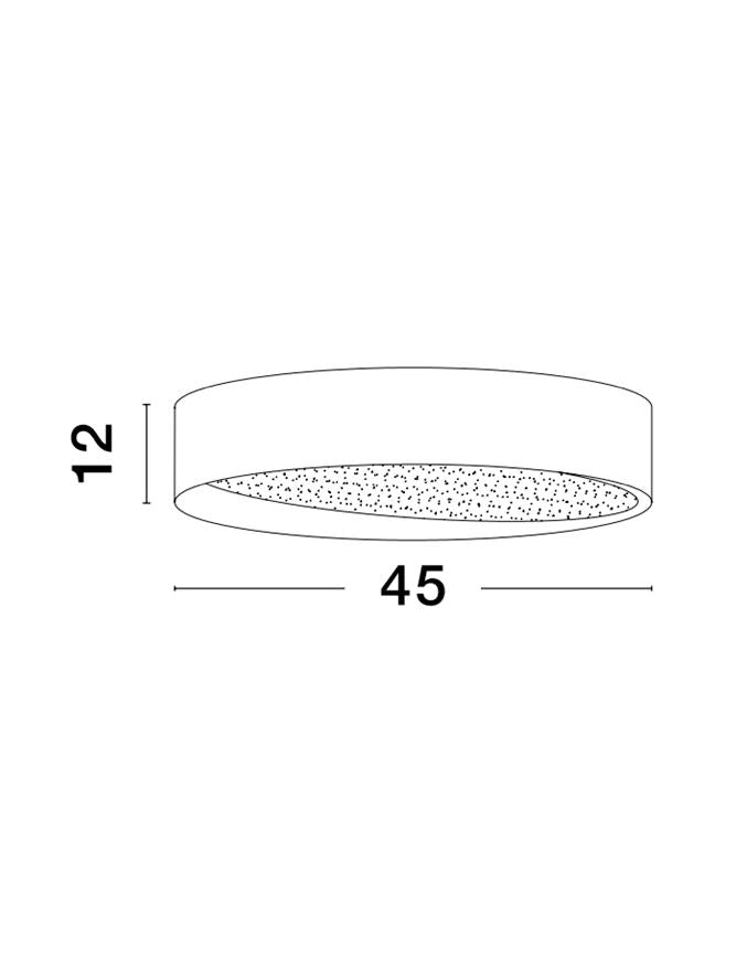 Висящо осветително тяло (пендел) OBY 30W LED Пясъчно черен алуминий и акрил ⌀45 H12см