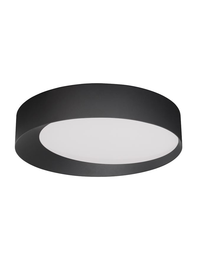 Висящо осветително тяло (пендел) OBY 60W LED Пясъчно черен алуминий и акрил ⌀60 H12см