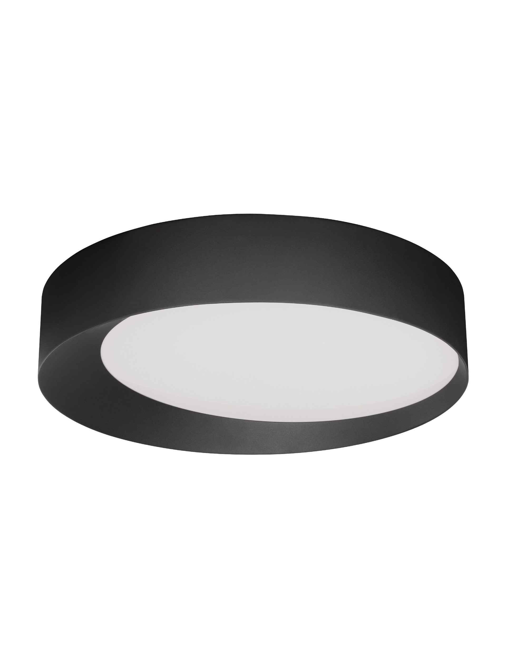 Висящо осветително тяло (пендел) OBY 60W LED Пясъчно черен алуминий и акрил ⌀60 H12см