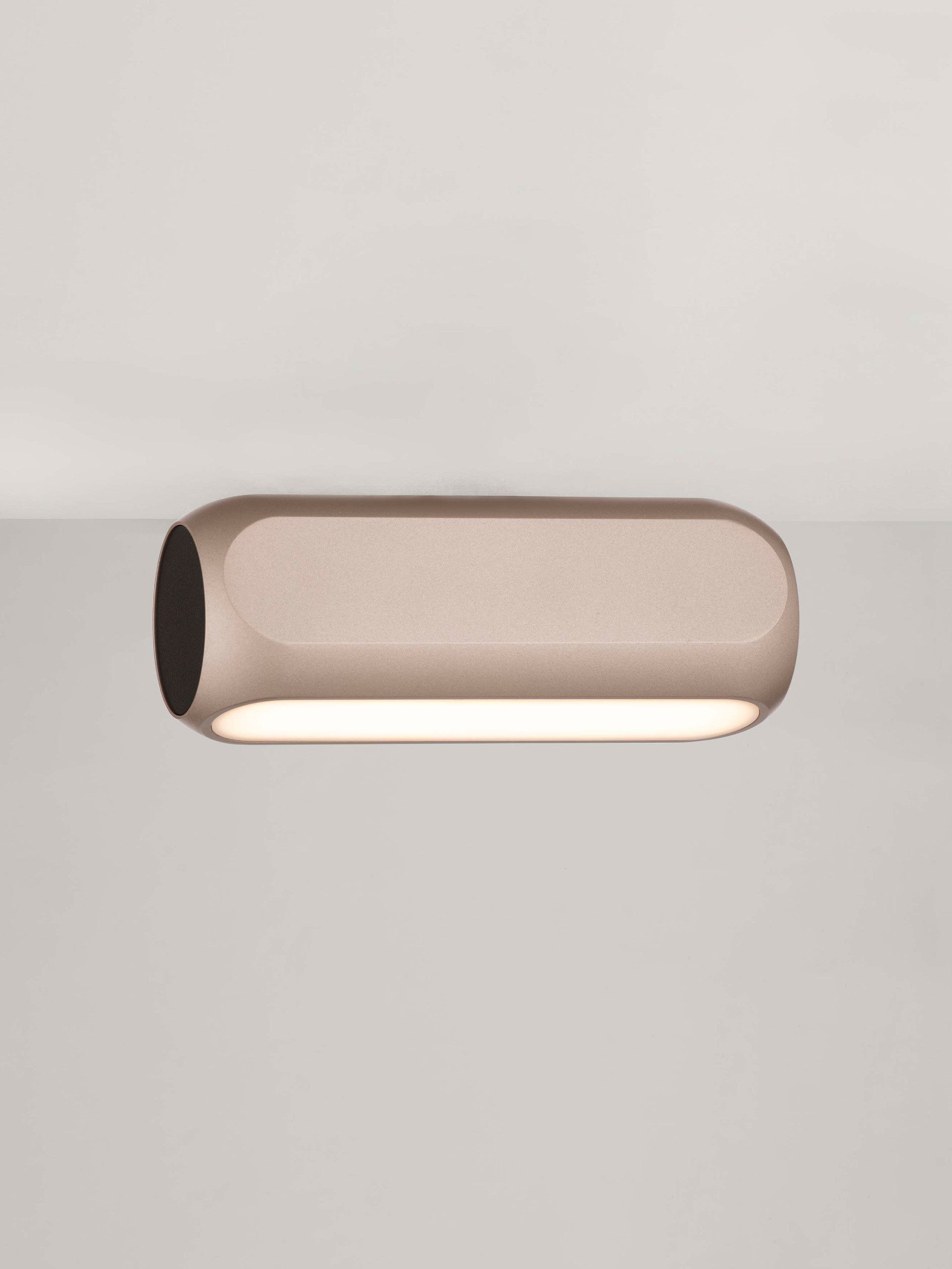 Настолна лампа ELLI LED 11W 220-240V Шампанско злато алуминий матово черна основа L17 W6 H6см