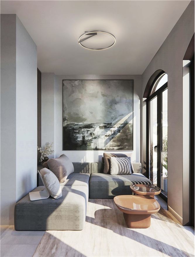 Висящо осветително тяло (пендел) TILIA LED 44W 220-240V Матиран никел алуминий ⌀60 H20см нагоре и надолу