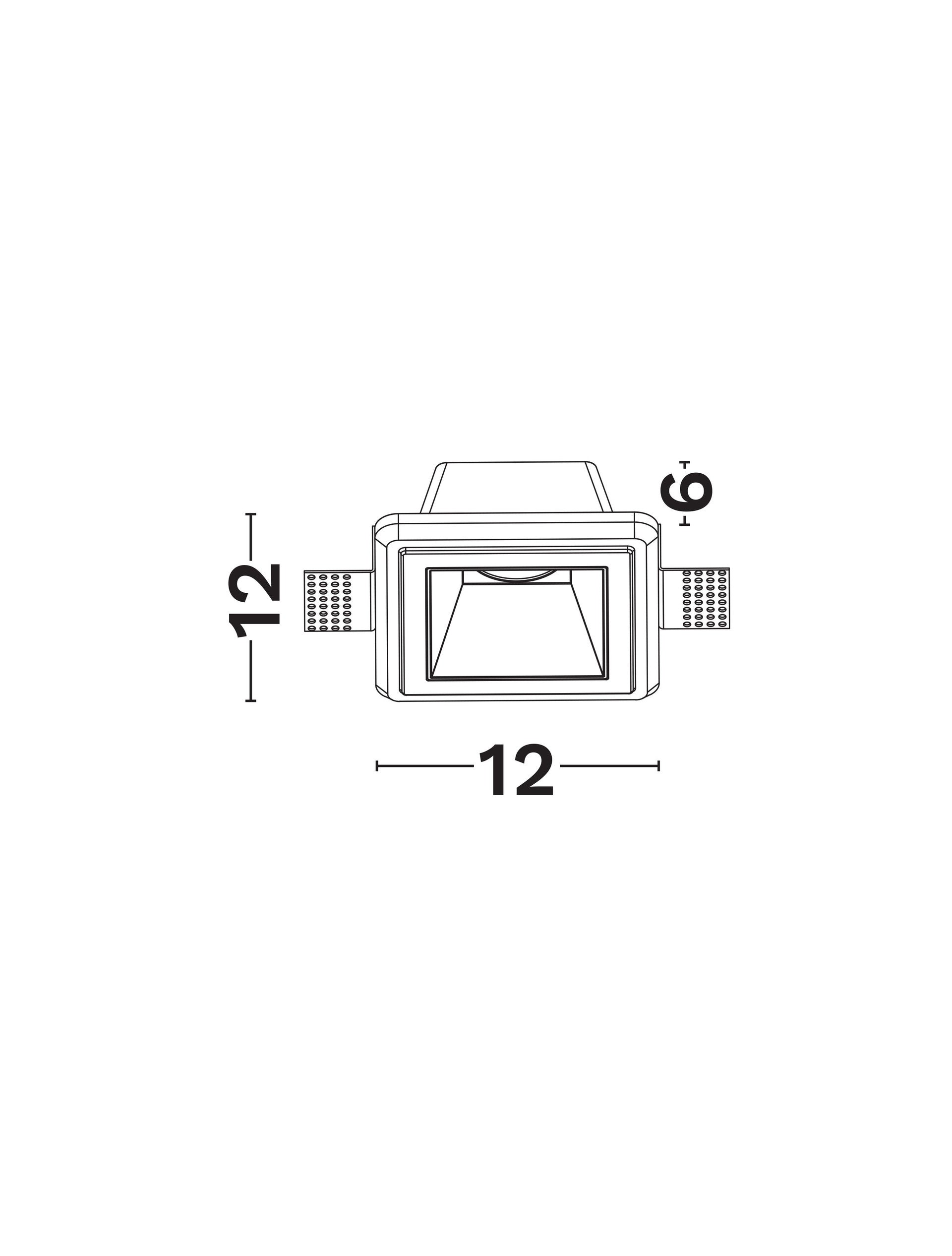 Техническо осветление CRATE Гипс GU10 120x120x60мм