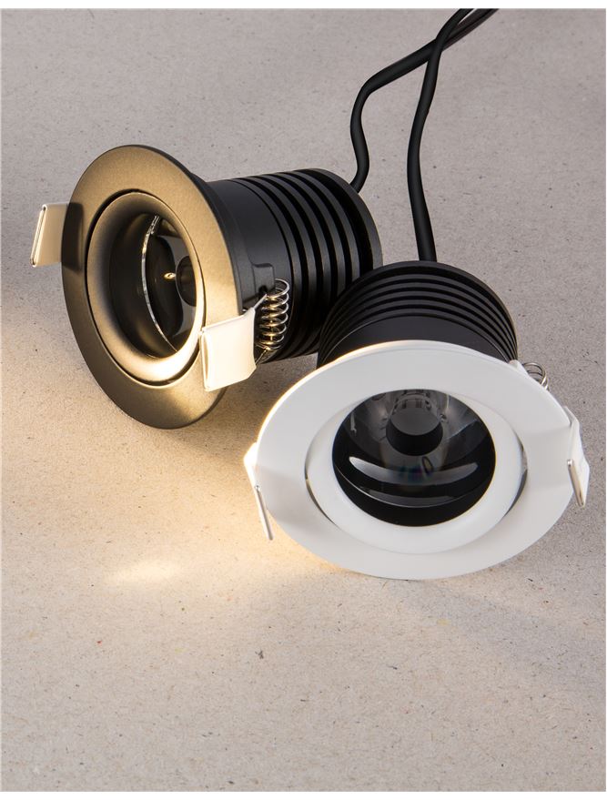 Техническо осветление TIF LENS 2W 3000K Пясъчно бял