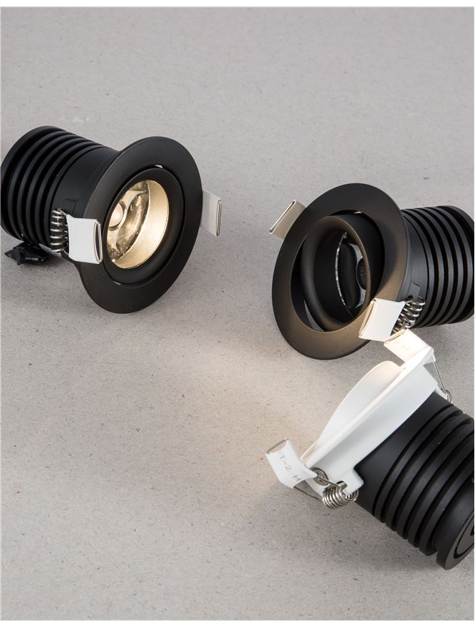 Техническо осветление TIF LENS 2W 3000K Пясъчно черен