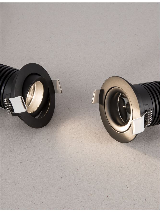 Техническо осветление TIF LENS 2W 3000K Пясъчно черен