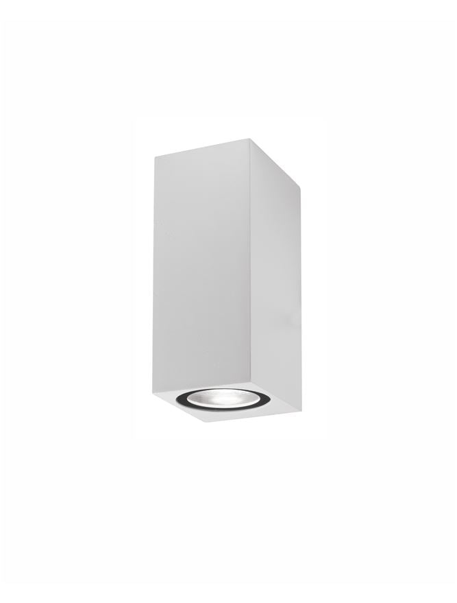 Външен аплик NERO LED GU10 2x10W Пясъчно бял алуминий нагоре/надолу