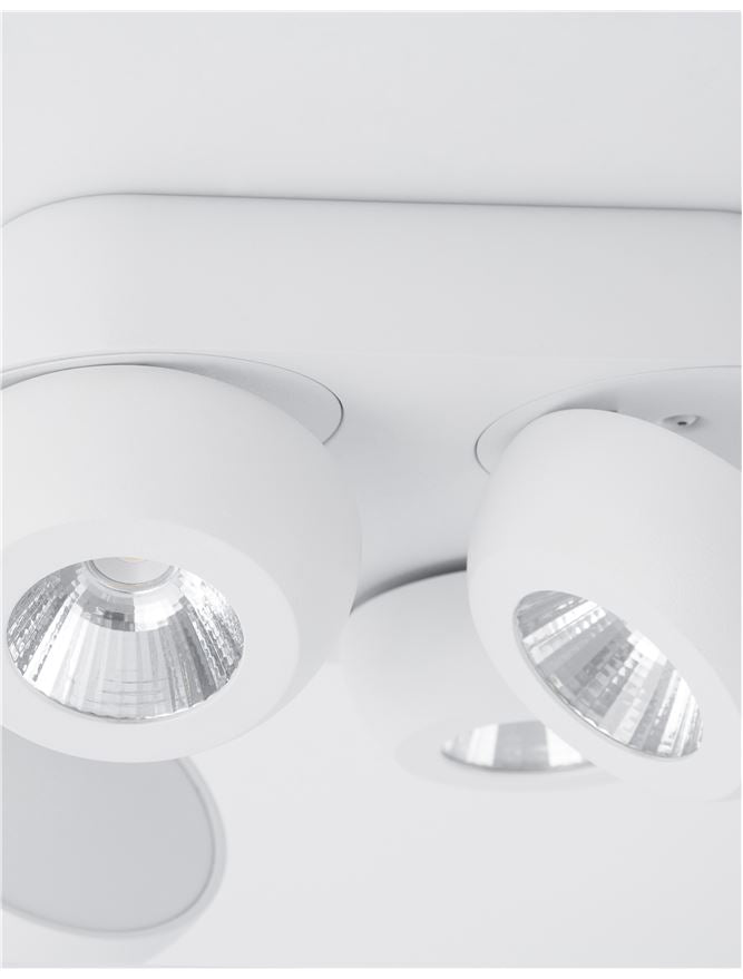 Висящо осветително тяло (пендел) GON 4x5W LED Пясъчно бял алуминий