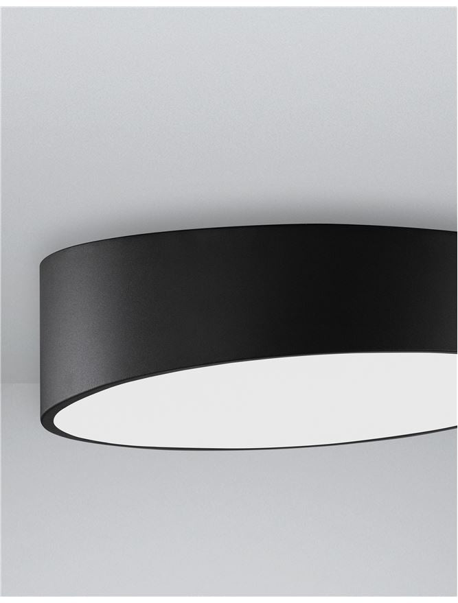 Висящо осветително тяло (пендел) MAGGIO 60W LED Пясъчно черен алуминий матово бял акрил ⌀50 H12см