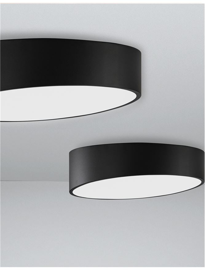 Висящо осветително тяло (пендел) MAGGIO 60W LED Пясъчно черен алуминий матово бял акрил ⌀50 H12см