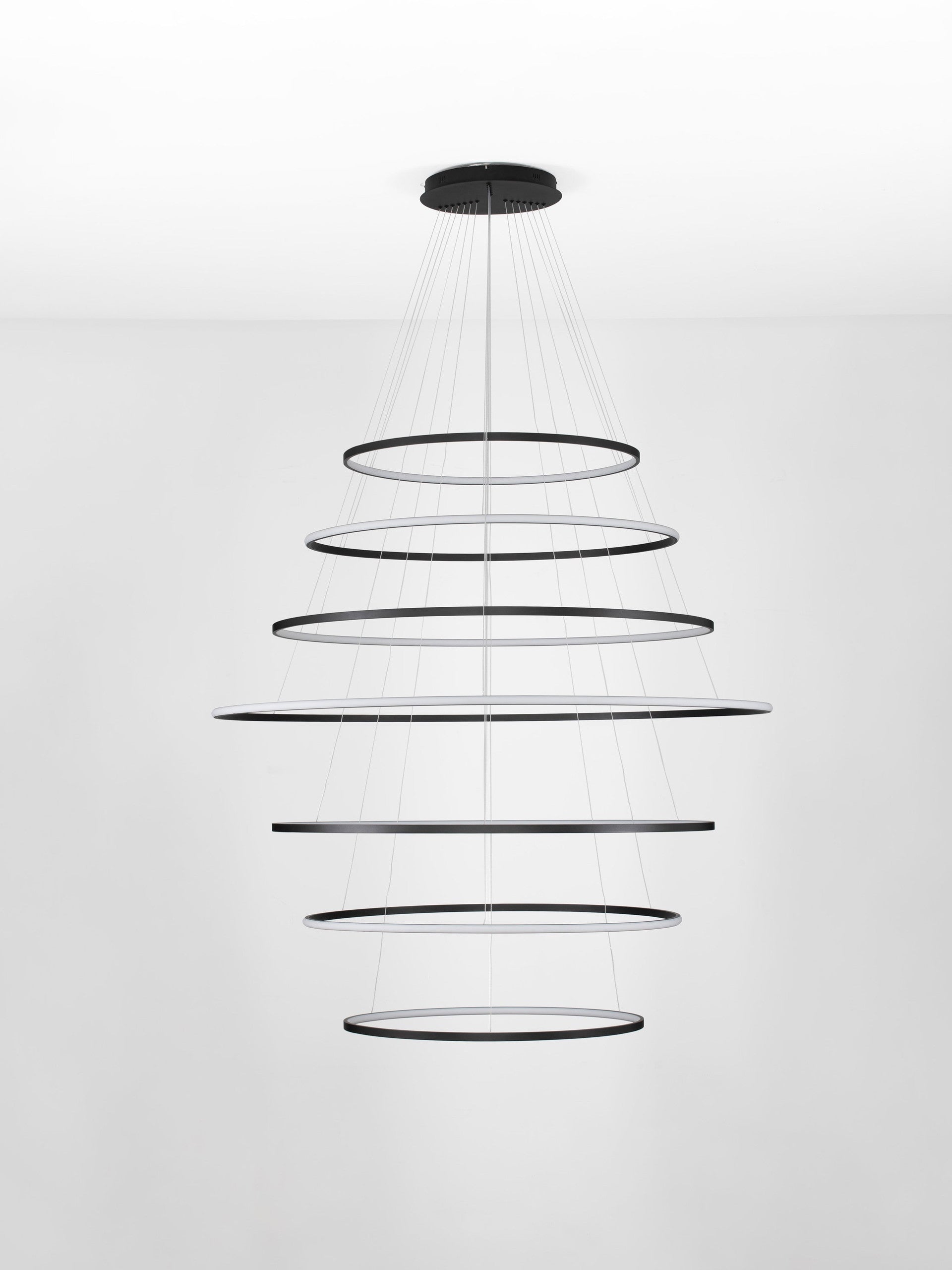 Висящо осветително тяло (пендел) MAELO 260W Триак димируем пясъчно черен алуминий и силикон