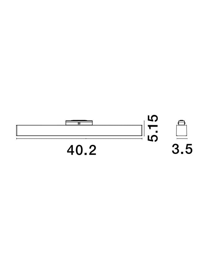 Техническо осветление BUXTON 22W 3000K Пясъчно черен Triac димируем