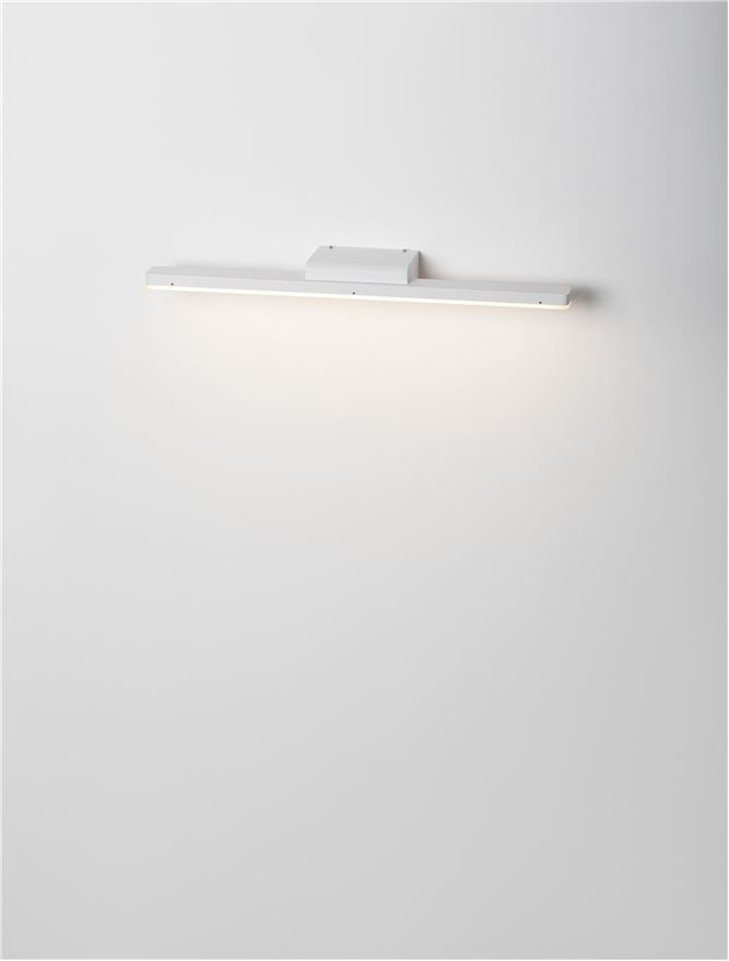 Висящо осветително тяло (пендел) NYX 12W LED Матово бял алуминий и акрил IP44