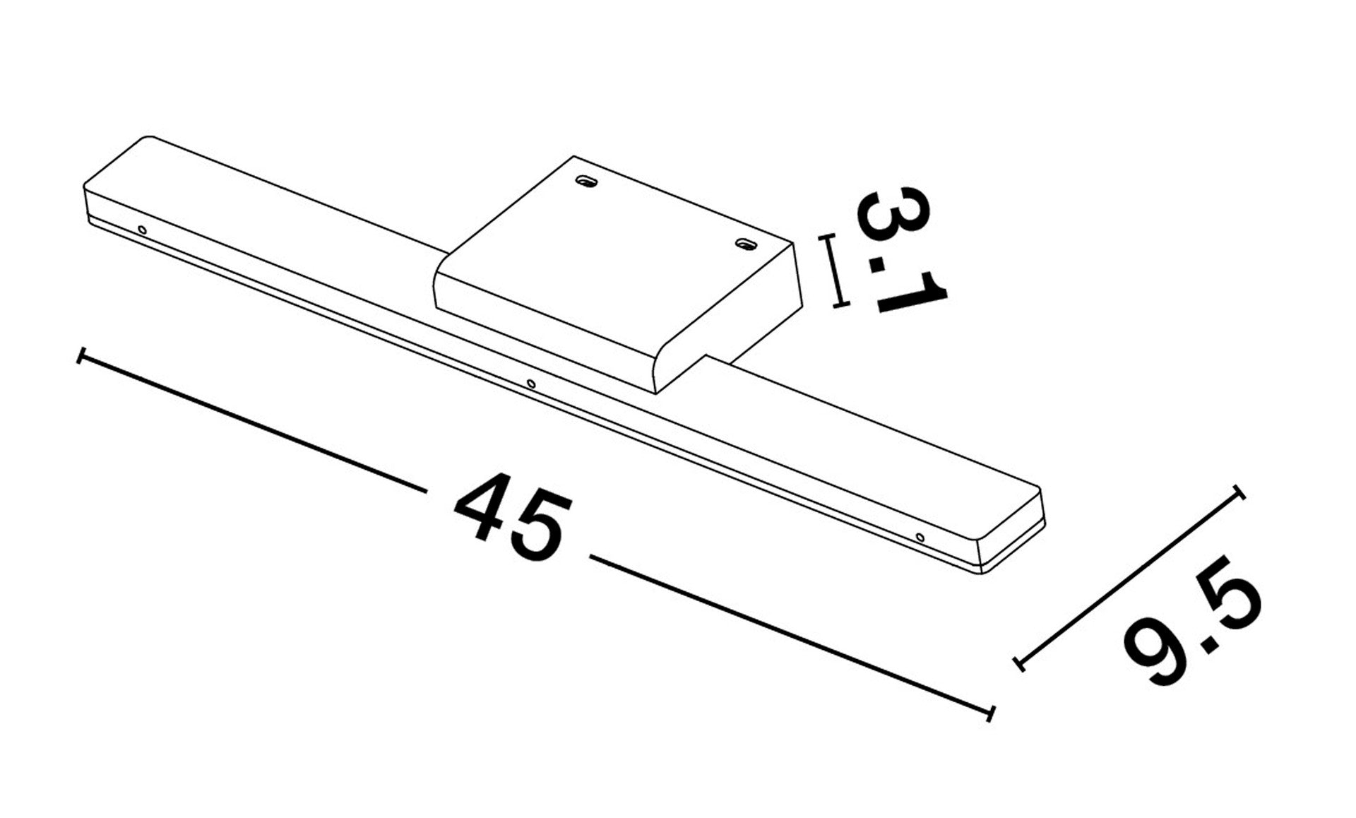 Висящо осветително тяло (пендел) NYX 12W LED Тъмен сив алуминий и акрил IP44