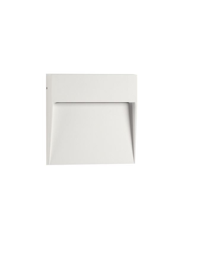 Външен аплик FEM 5W LED Пясъчно бял алуминий и поликарбонат IP54 L16 W2.7 H16см
