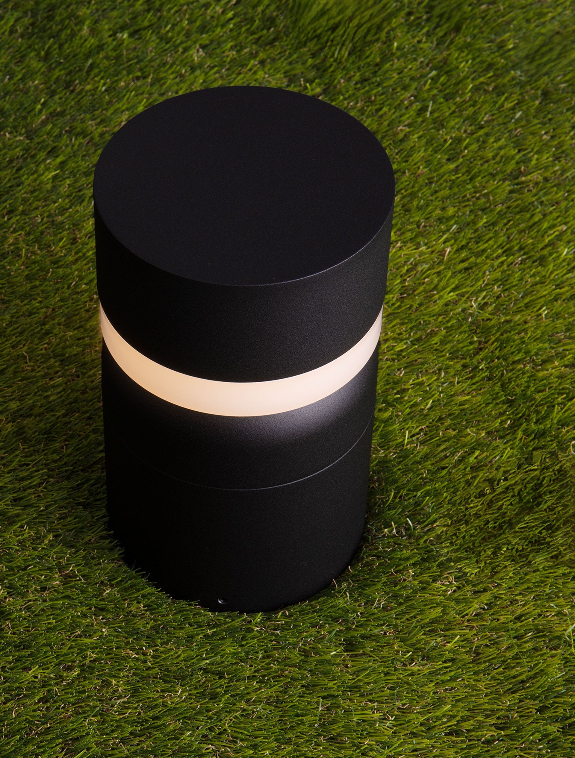 Външен аплик AIRY LED 8W Пясъчно черен алуминий и поликарбонат ⌀14.5 H25см IP65