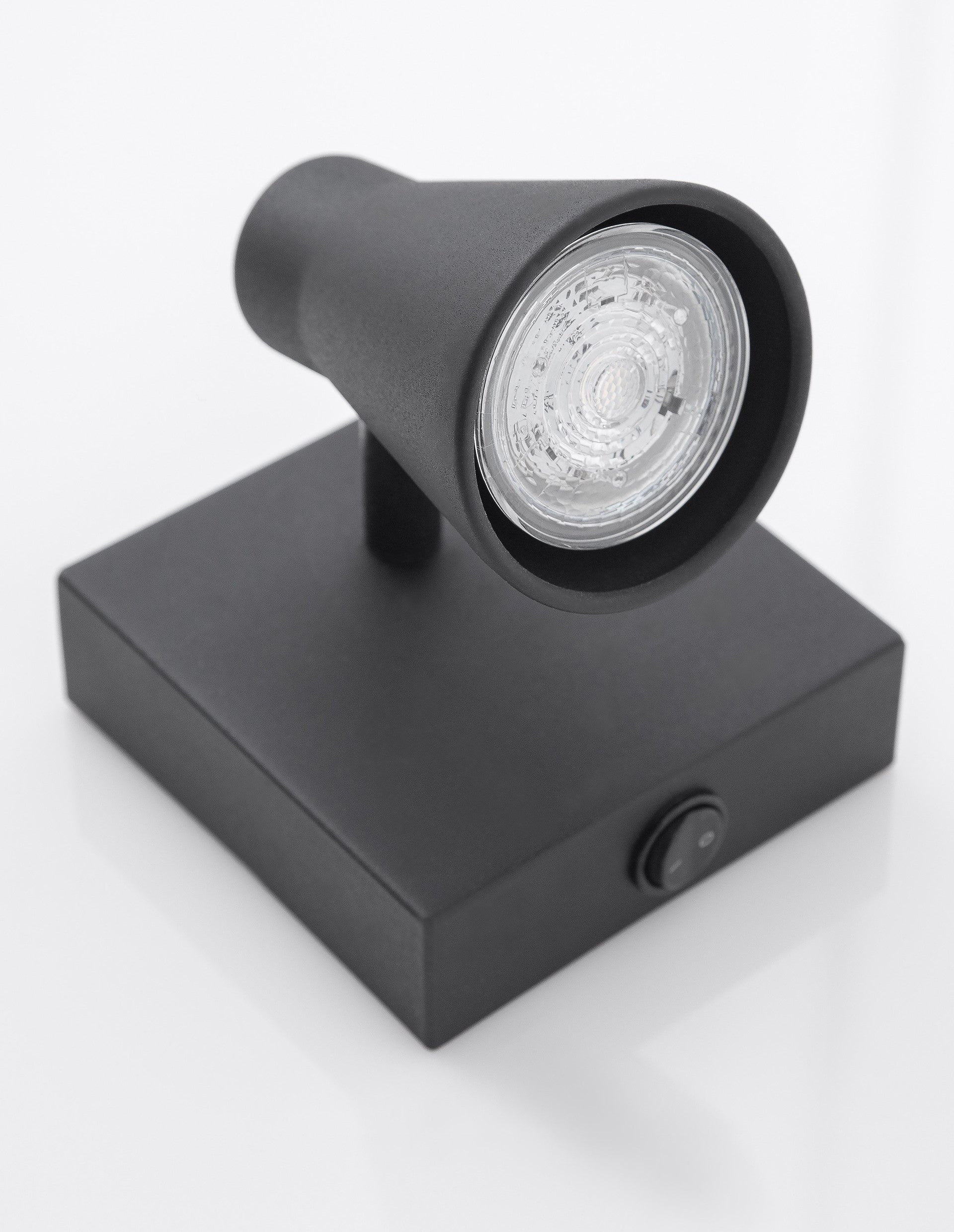 Висящо осветително тяло (пендел) DUBLIN LED GU10 10W Пясъчно черен метал въртящ се