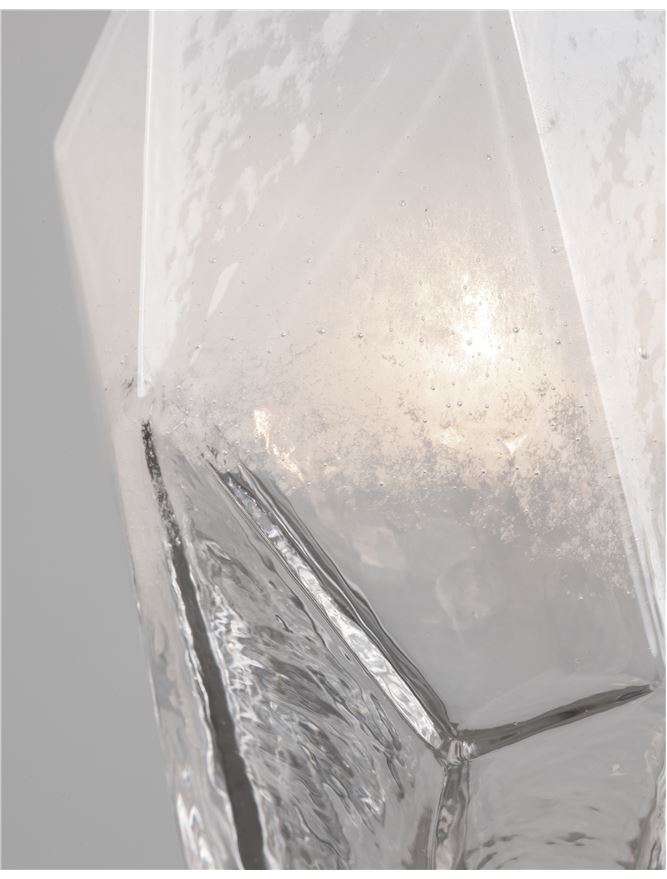 Висящо осветително тяло (пендел) ICE 15W G9 Бял Градиент Бял метал
