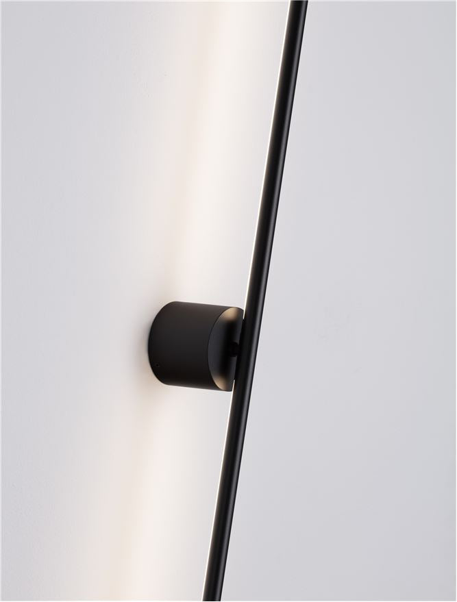 Висящо осветително тяло (пендел) CRETEL LED 15W 3000K 372Lm Пясъчно черен алуминий L90 W8.3 H7см
